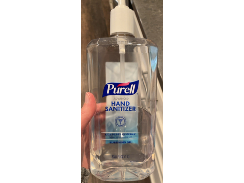 Purell Advanced Hand Sanitizer Refreshing Gel, 33.8 fl oz/1 L