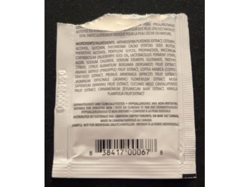 Graydon Skincare Berry Rich Probiotic Face + Eye Cream, Blue Majik, 0.17 fl oz/5 mL