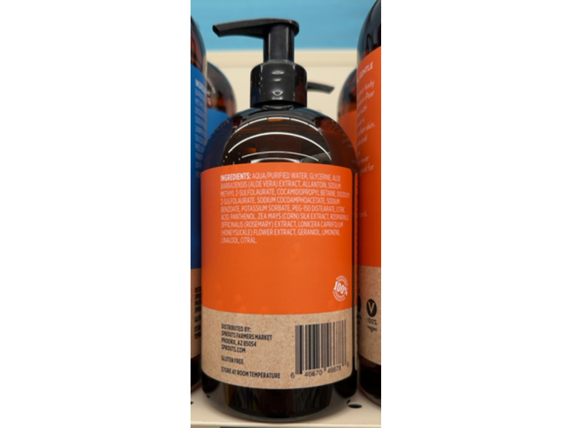 Sprouts Moisturizing Body Wash, Mandarin Pear, 16 fl oz/473 mL