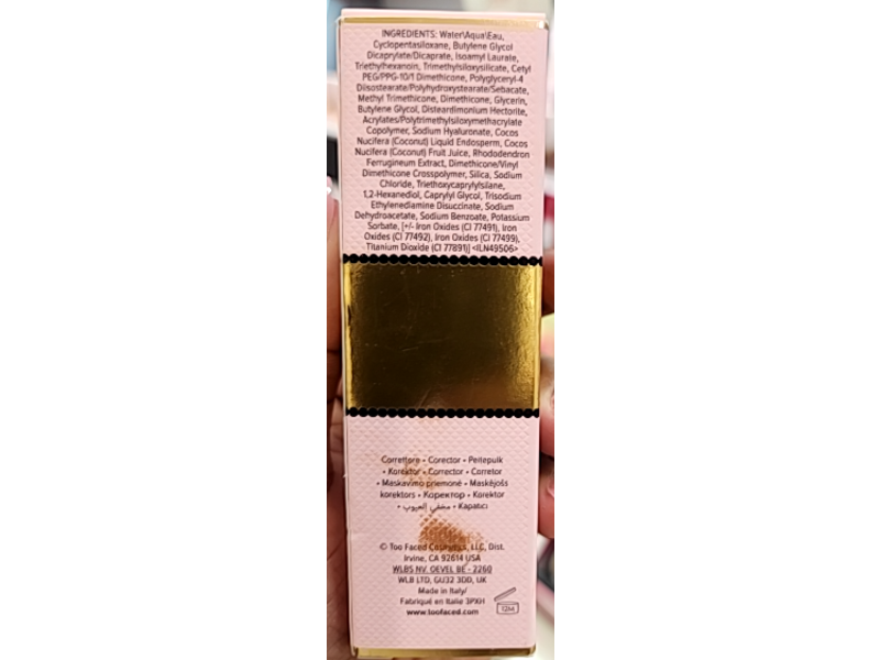 Too Faced Born This Way Super Coverage Multi-Use Longwear Concealer, Chestnut, 0.45 fl oz/13.5 mL