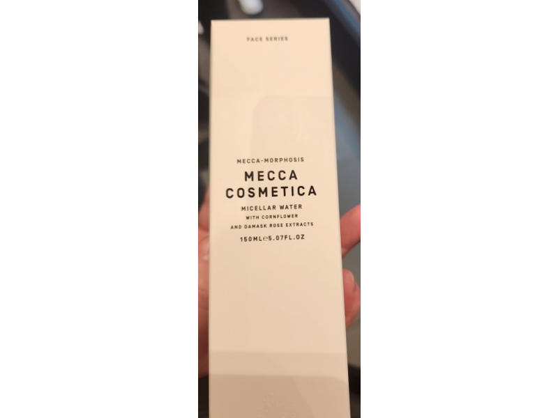 Mecca Cosmetica Face Series Micellar Water, Cornflower & Damask Rose Extracts, 5.07 fl oz/150 mL