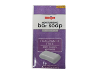Meijer Moisturizing Bar Soap, Fragrance Free, 3.52 oz/100 g, Pack of 6 - thumbnail 1