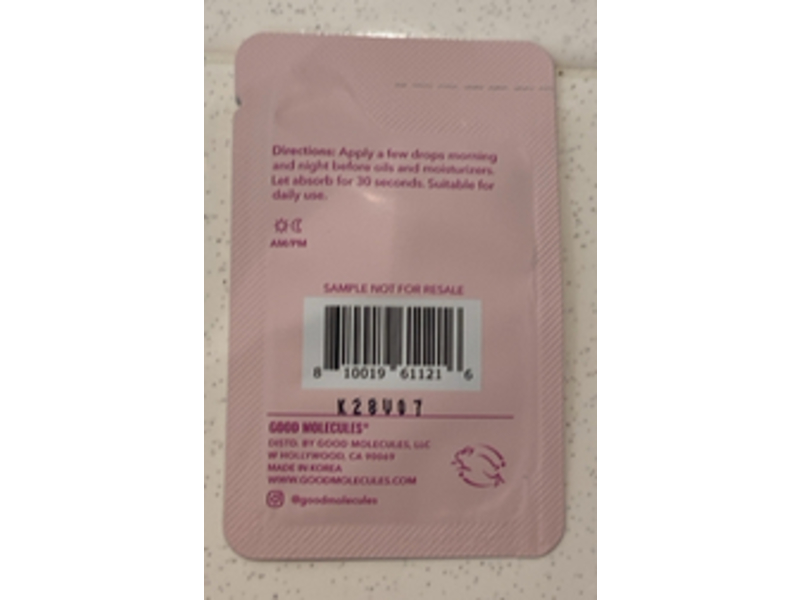 Good Molecules Serum, Hyaluronic Acid, 0.06 fl oz/2 mL