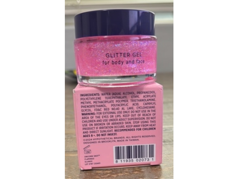 Unicorn Snot Glitter Gel, Flamingo, 1.7 oz/50 g