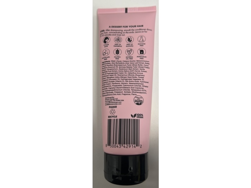 Donna's Recipe Extra Creamy Moisturizing Conditioner, Sweet Potato Pie, 2.5 fl oz/75 mL