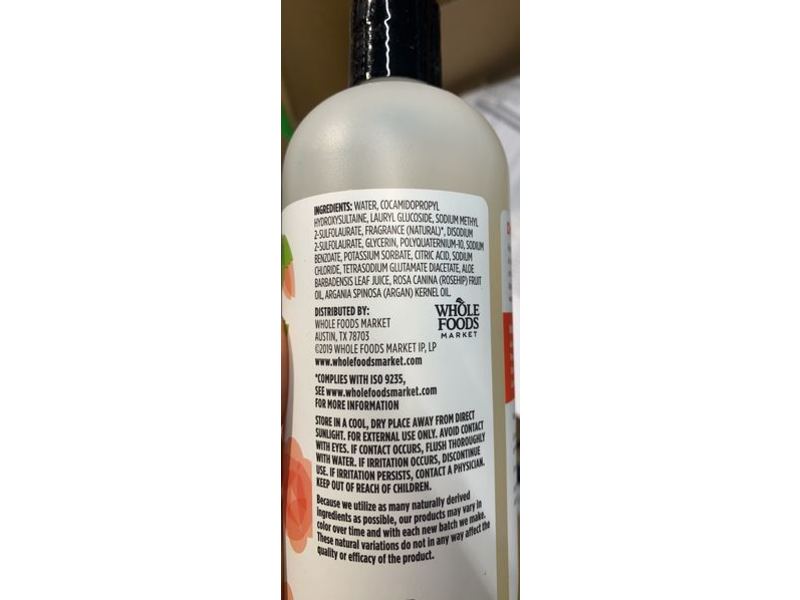 365 Whole Foods Market Foaming Shower Gel, Rose Petal, 16 fl oz/473 mL