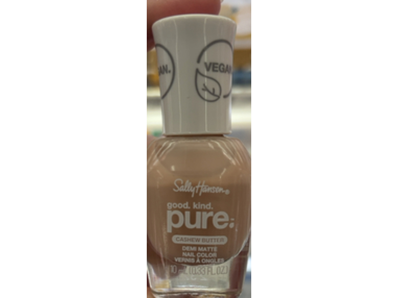 Sally Hansen Good.Kind.Pure Demi Matte Vegan Nail Color, Cashew Butter, 0.33 fl oz