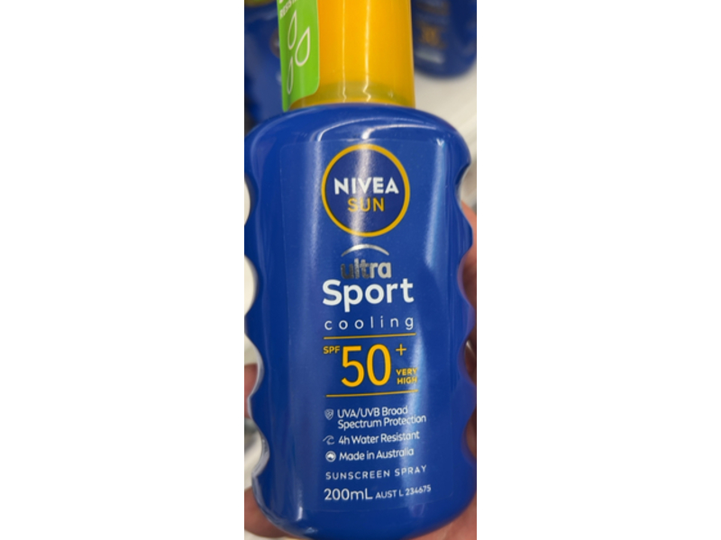 Nivea Sun Ultra Sport Cooling Sunscreen Spray, SPF 50 +, 200 mL