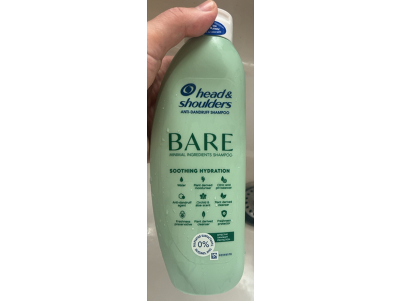 Head & Shoulders Bare Soothing Hydration Anti-Dandruff Shampoo, 400 mL