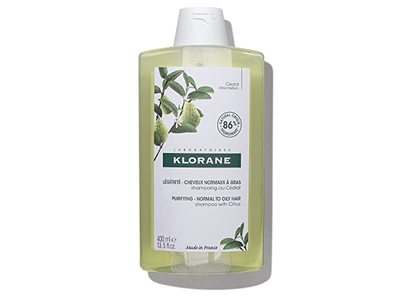 Klorane Purifying Normal To Oily Hair Shampoo, Citrus, 13.5 fl oz/400 mL