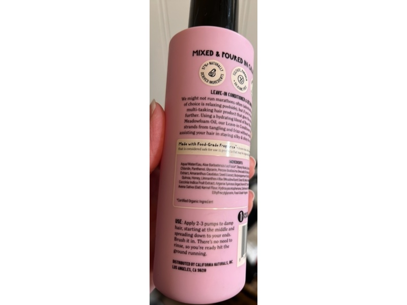 California Naturals Silk & Shine Leave-In Conditioner, Rose Garden, 6 fl oz/188 mL