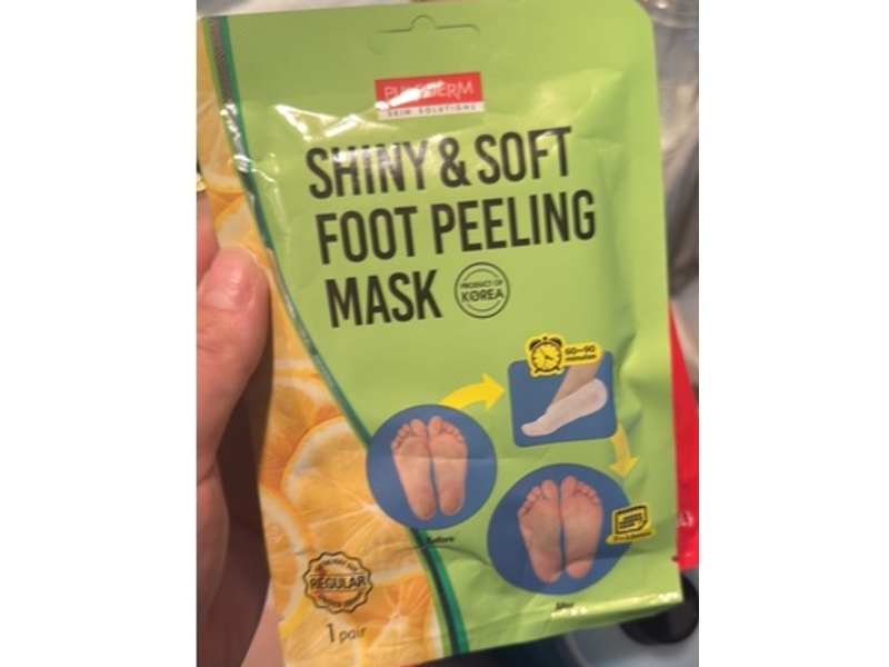 Purederm Shiny & Soft Foot Peeling Mask, 3 Pair