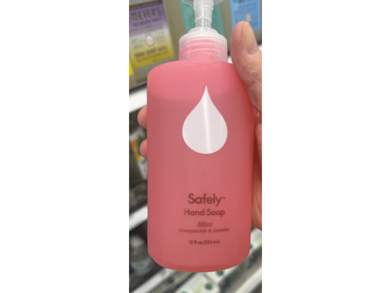 Safely Hand Soap, Bliss Honeysuckle & Jasmine, 12 fl oz/354 mL