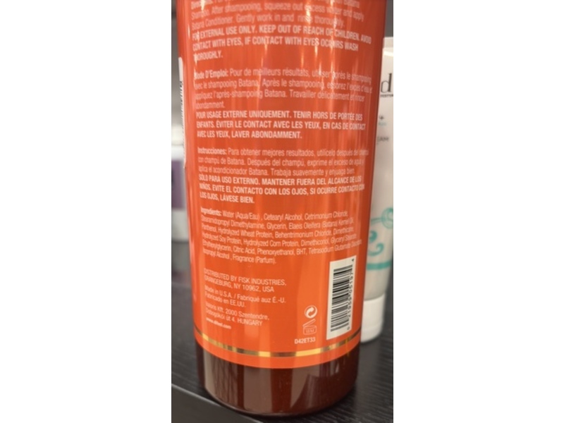 Difeel Sulfate-Free Conditioner, Batana, 33.8 fl oz/1 L