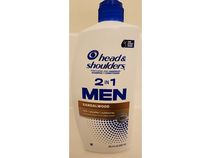 Head & Shoulders Sandalwood 2-In-1 Shampoo + Conditioner, 28.2 fl oz/835 mL