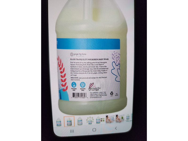 Island Tranquility Nourishing Body Wash, 128 fl oz/3.78 L, Pack Of 4