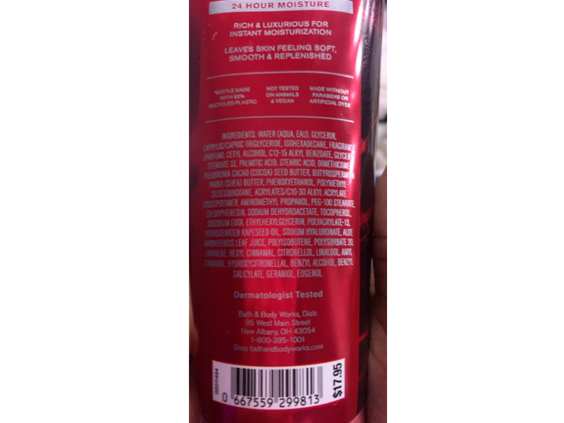 Bath & Body Works Winter Candy Apple Ultimate Hydration Body Cream, Shea Butter + Hyaluronic Acid, 8 oz/226 g
