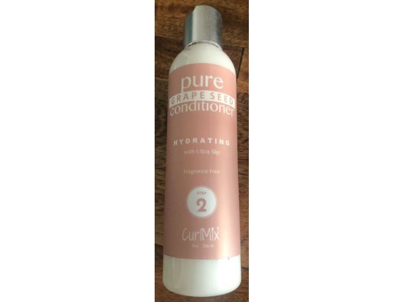 CurlMix Pure Hydrating Ultra Slip Conditioner, Grapeseed, 8 oz/236 mL