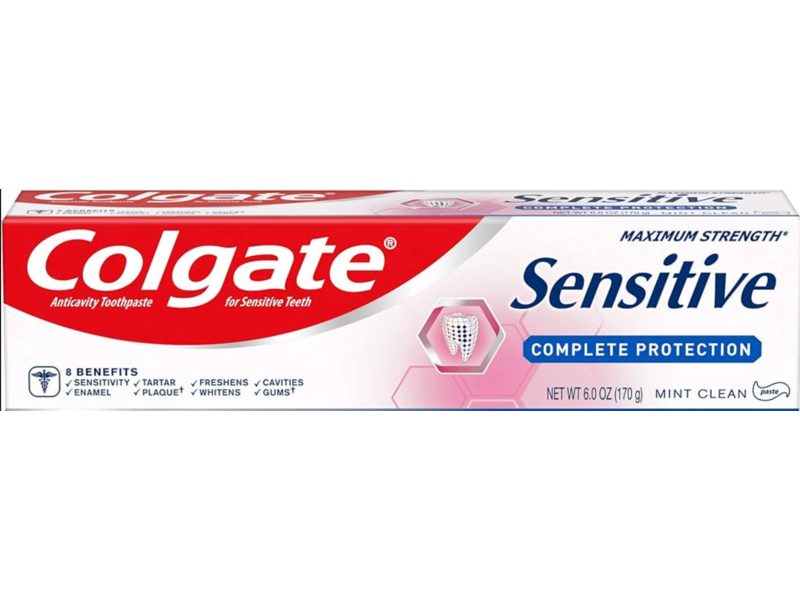 Colgate Sensitive Complete Protection Anticavity Toothpaste, Mint, 6 oz/170 g