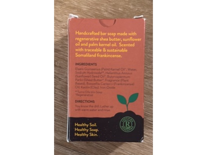 Pacha Soap Co Uplifting Somaliland Frankincense Bar Soap, 4 oz/113 g