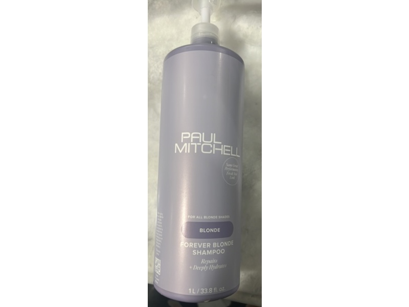 Paul Mitchell Forever Blonde Shampoo, Blonde, 33.8 fl oz/1 L