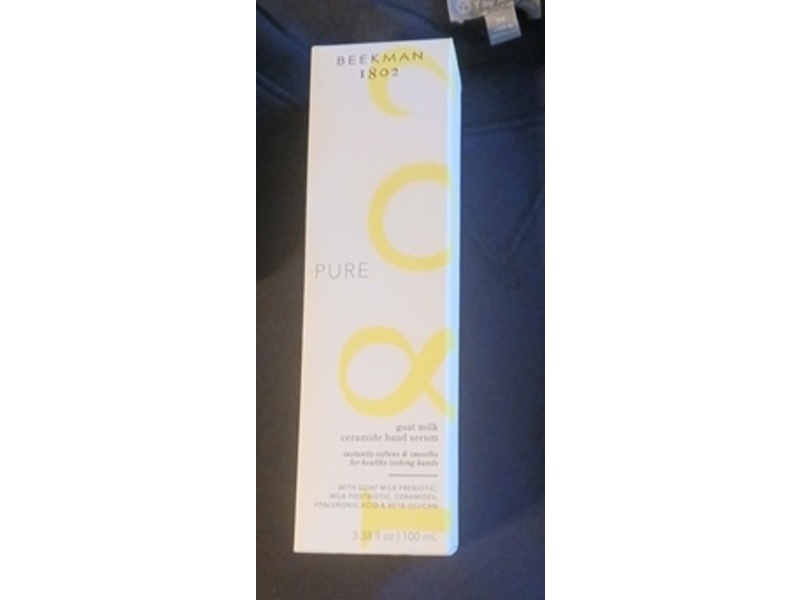 Beekman 1802 Pure Goat Milk Ceramide Hand Serum, 3.38 fl oz/100 mL