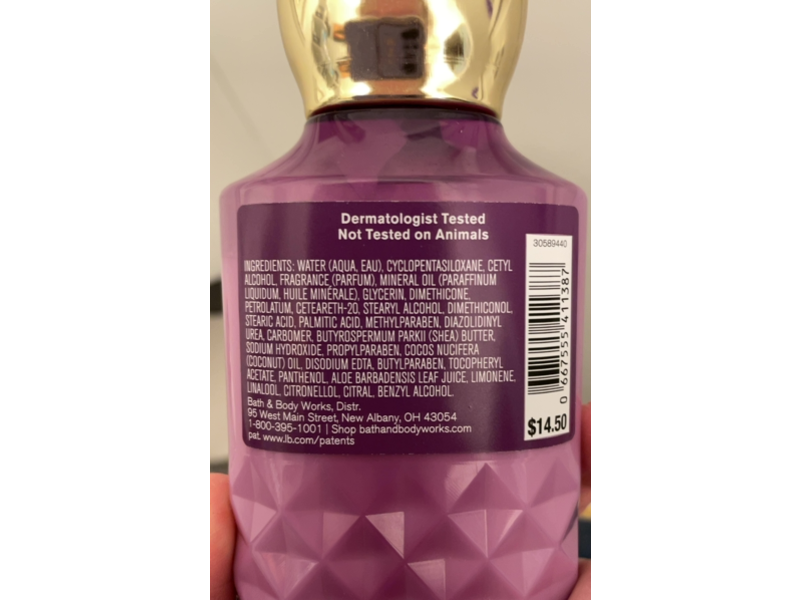 Bath & Body Works Winterberry Wonder Body Lotion, 8 fl oz/236 mL