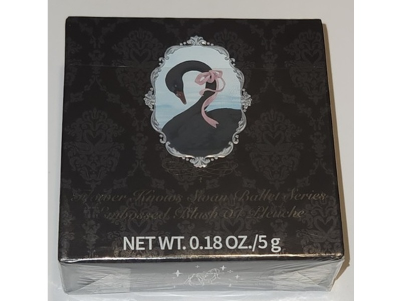 Flower Knows Swan Ballet Series Embossed Blush, 04 Pleuche, 0.18 oz/5 g