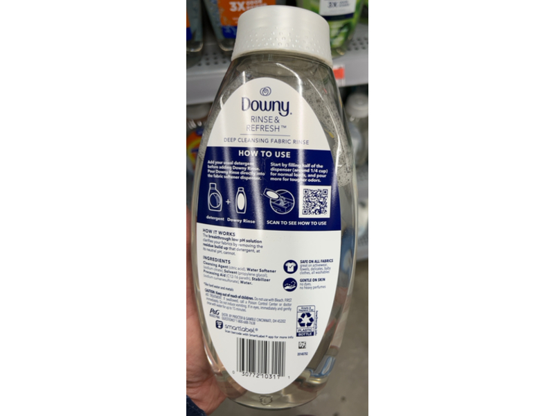 Downy Fabric Rinse & Refresh, 25.5 fl oz/754 mL