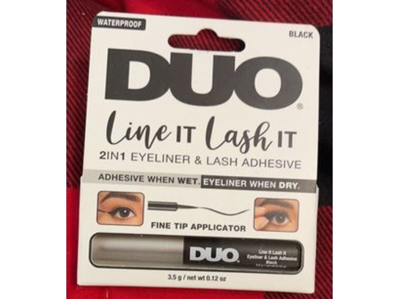 DUO Line It Lash It 2 In 1 Eyeliner & Lash Adhesive, Black, 0.12 oz/3.5 g