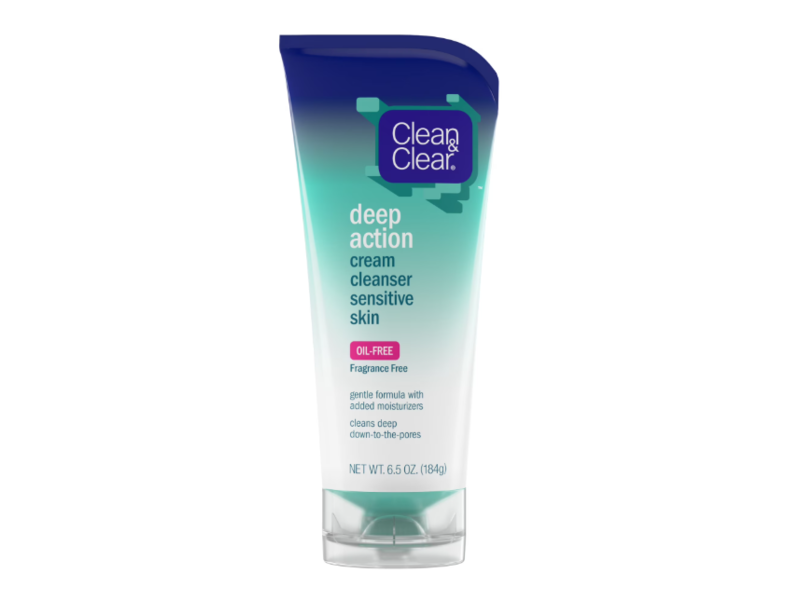Clean & Clear Deep Action Cream Cleanser, 6.5 oz/184 g