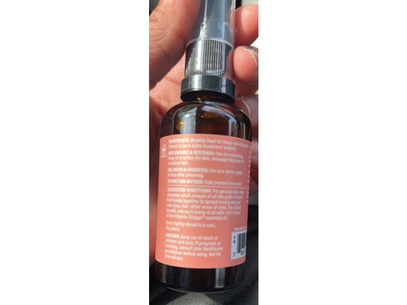 The Vitamin Shoppe Rosehip Skin Care Oil, 1.7 fl oz/50 mL