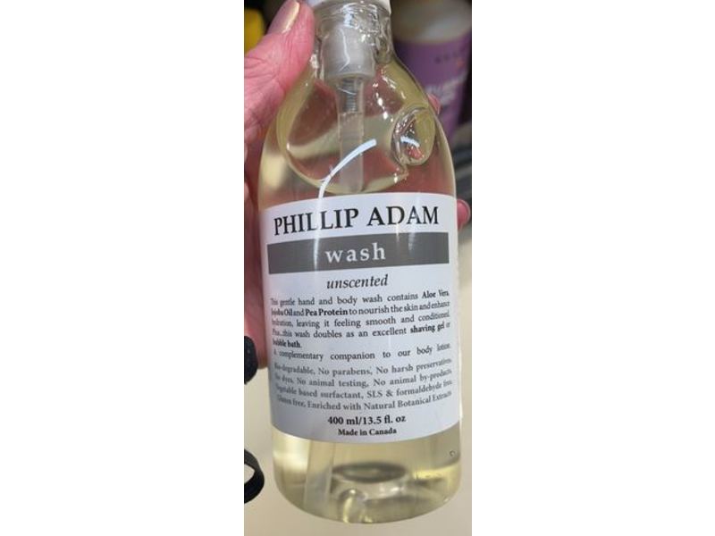 Phillip Adam Wash, Unscented, 13.5 fl oz/400 mL