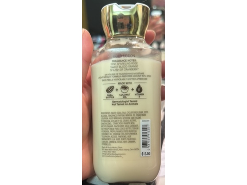 Bath & Body Works Body Lotion, Bubbly Rose, 8 fl oz/236 mL