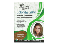 Light Mountain Natural Color the Gray! Haircolor & Conditioner, Light Brown, 7 oz/198 g - Image 2