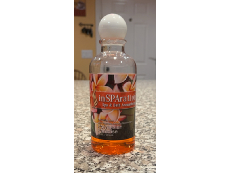 InSPAaration Spa & Bath Aromatherapy Parfum De Bain, Polynesian Paradise, 9 fl oz/265 mL