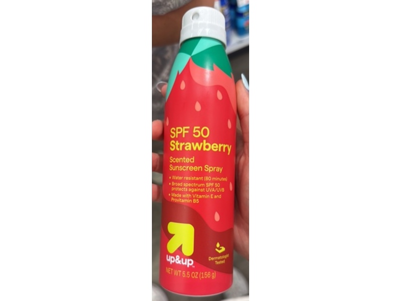 up&up Sunscreen Spray, Strawberry, SPF 50, 5.5 oz/156 g