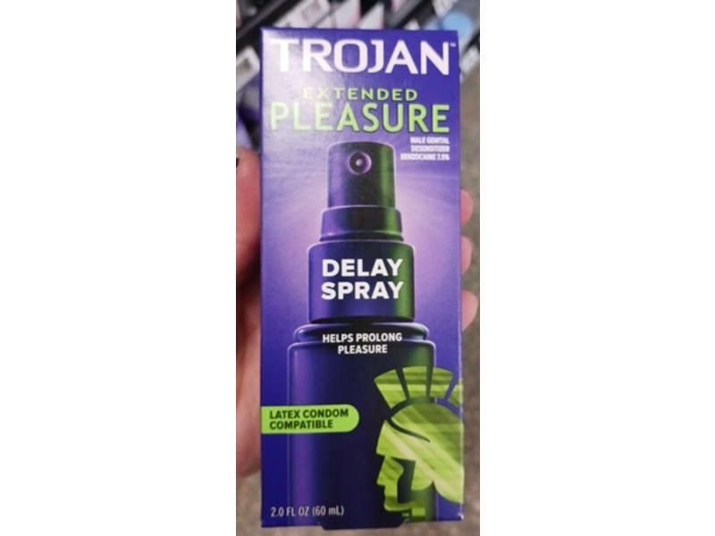 Trojan Extended Pleasure Delay Spray, 2 fl oz/60 mL