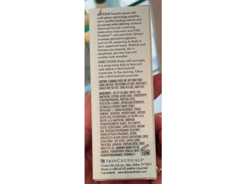 Skinceuticals Correct Ha Intensifier Multi-Glycan Multi-Dimensional Volumizing Serum, 1 fl oz/30 mL