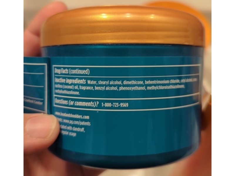 Head & Shoulders Deep Moisture Masque, Coconut Oil, 7.6 oz/225 mL