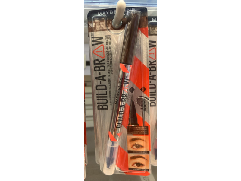 Maybelline Build-A-Brow 2-in-1 Eyebrow Pen & Sealing Eyebrow Gel, 259 Ash Brown