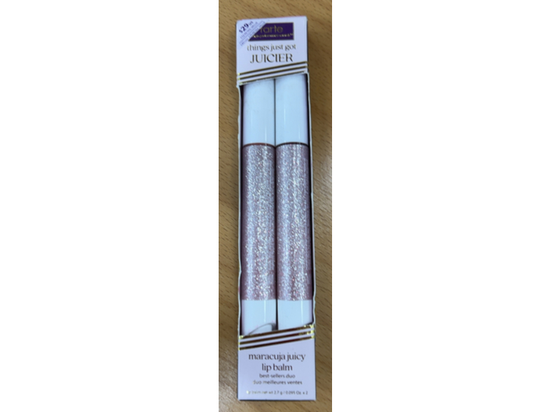 Tarte Maracuja Juicy Lip Balm Duo, Rose & Passion Fruit, 0.095 oz/2.7 g