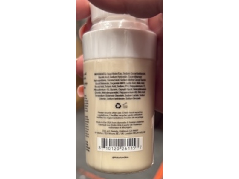 Naturium Glycolic Acid Body Wash, Smoother, 3.4 fl oz/100 mL