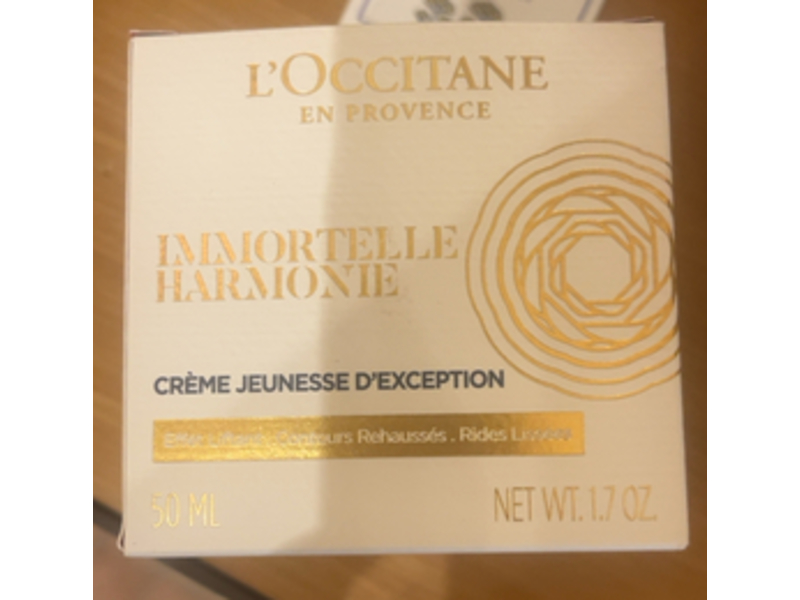L'Occitane En Provence Immortelle Harmonie Exceptional Youth Cream, 1.7 oz/50 mL