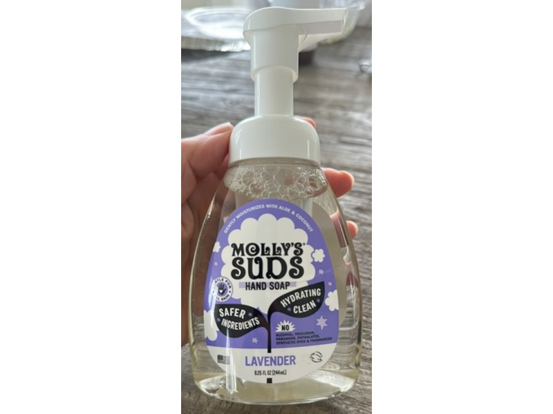 Molly's Suds Hand Soap, Lavender, 8.26 fl oz/244 mL, Pack Of 3