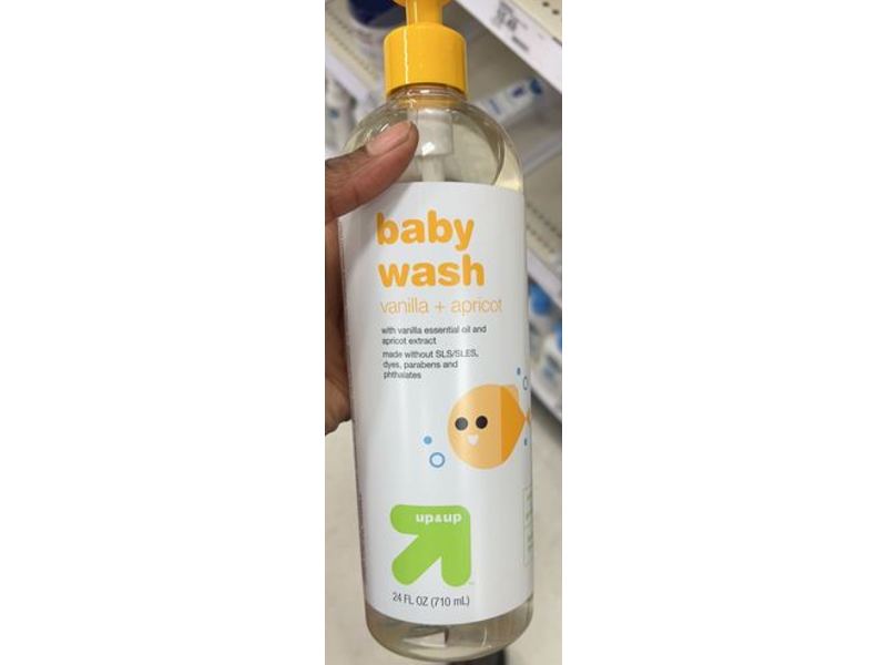 Up&Up Baby Wash, Vanilla + Apricot, 24 fl oz/710 mL
