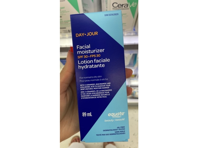 Equate Beauty Day Facial Moisturizer, SPF 30, 89 mL
