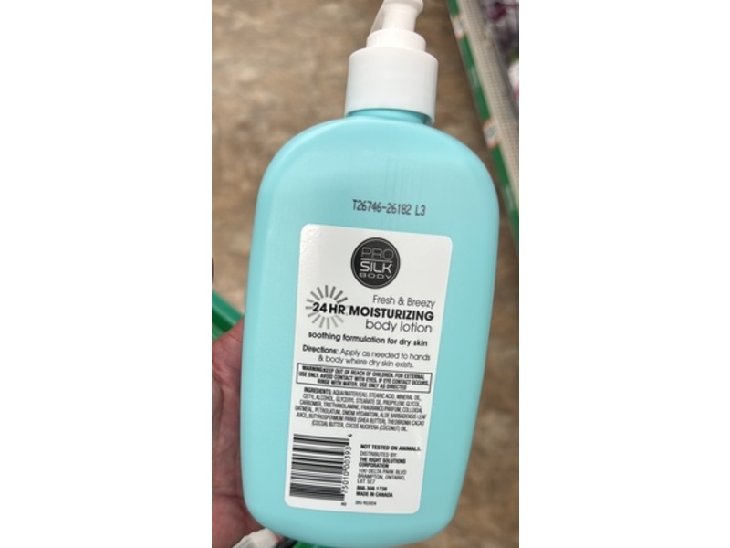 Pro Silk Body Lotion, Fresh & Breezy, 12 fl oz/354 mL