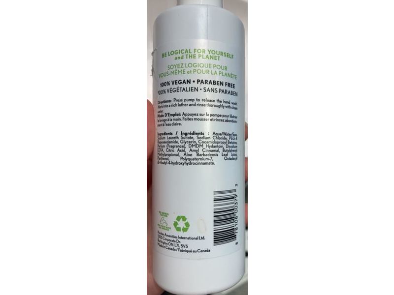 Logical Eco Antibacterial Cleansing Hand Wash, Aloe Vera, 8.4 fl oz/250 mL