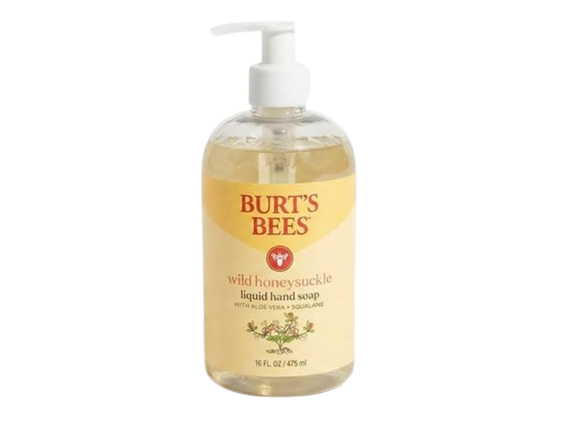 Burt's Bees Liquid Hand Soap, Wild Honey Suckle, Aloe Vera + Squalane, 16 fl oz/475 mL